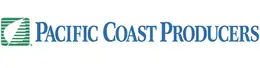 Logo of Pacific Coast Producers with a green stylized "C" icon next to the company name in blue text.